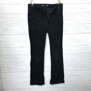 Old Navy Women's Jeans Black Kicker Boot Cut High Rise Button Fly size 8